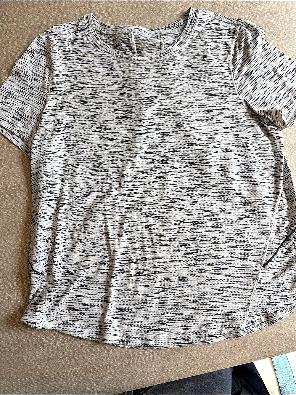 lululemon Back in Action Short Sleeve Shirt Gray & White12